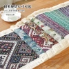 Cool lucky cross-border hot sale boho chic retro simple generoso premium sentido tv gabinete mesa cubierta toalla borla borde jacquard estilo bandera de mesa mantel al por mayor generación de cabello Specification image